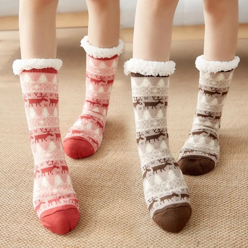 Fluffy Animal Christmas Cozy Sox