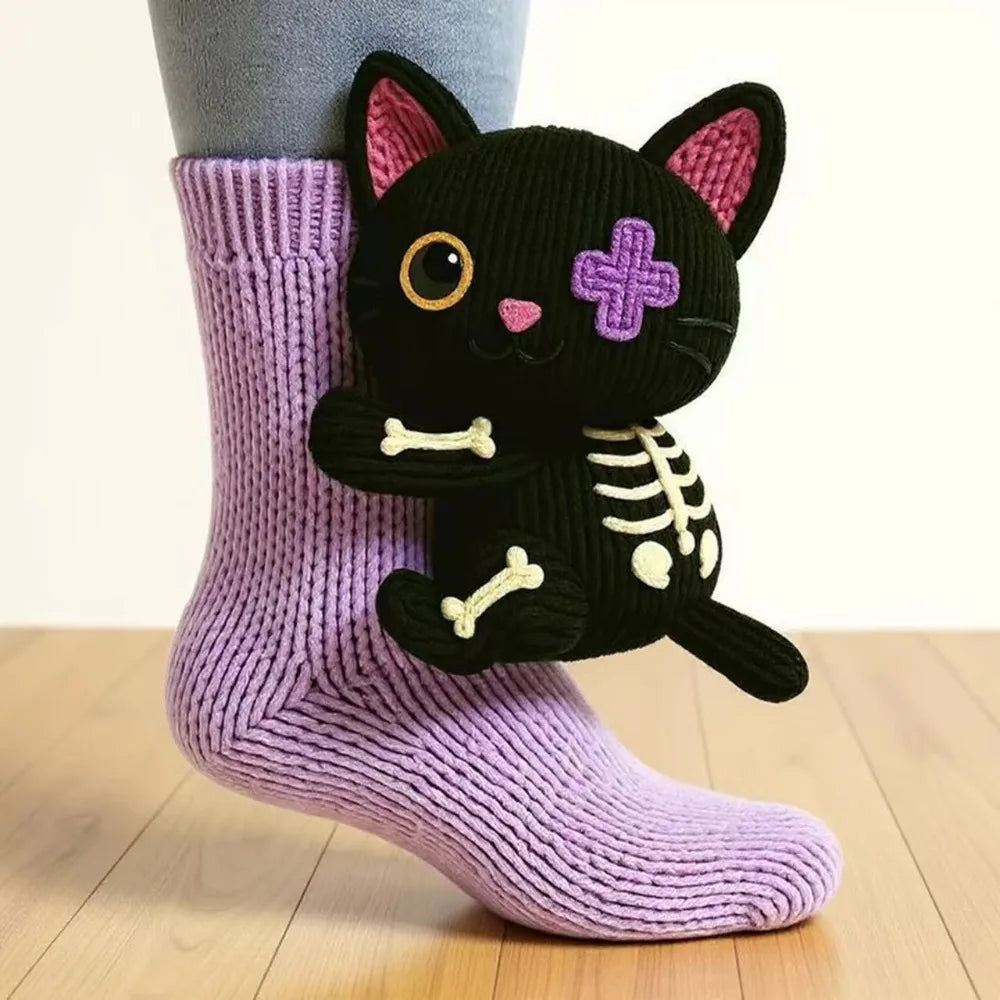 3D Knitted Animal Cozy sox