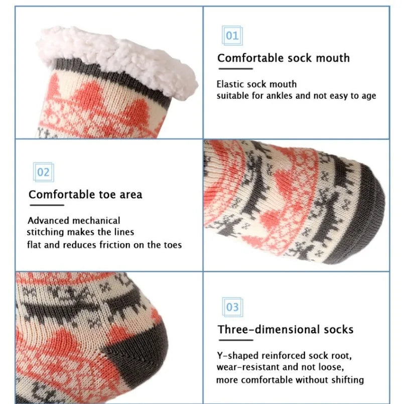 Fluffy Animal Christmas Cozy Sox