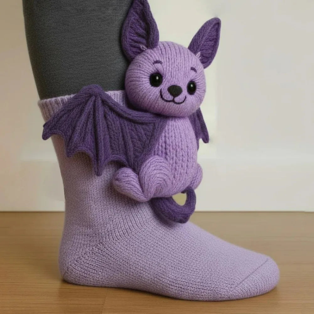 3D Knitted Animal Cozy sox