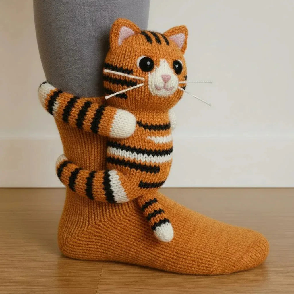 3D Knitted Animal Cozy sox