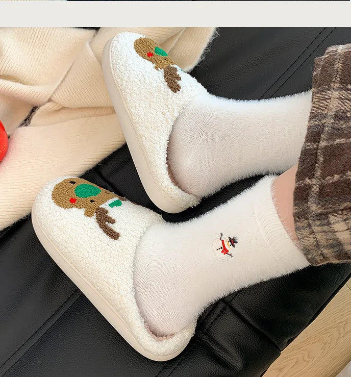 White Mink Christmas Cozy Sox