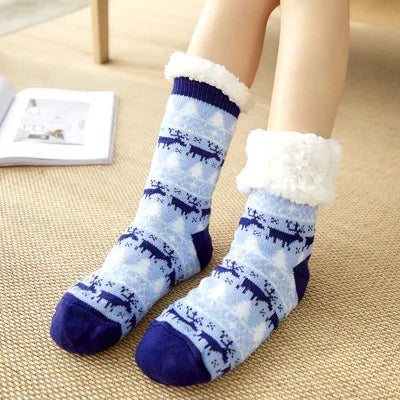 Fluffy Animal Christmas Cozy Sox