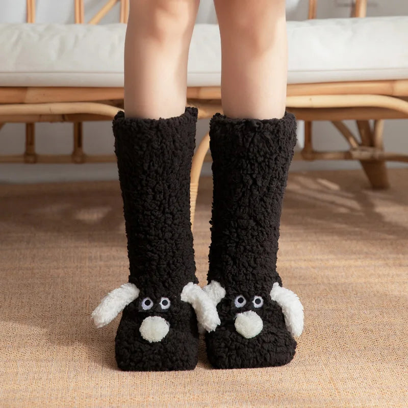 Cute Puppy Carpet Slipper Cozy Sox